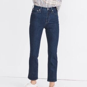 Madewell Slim Demi-Boot Jeans in Midwick Wash Size 31 Dark Blue Bootcut Jean